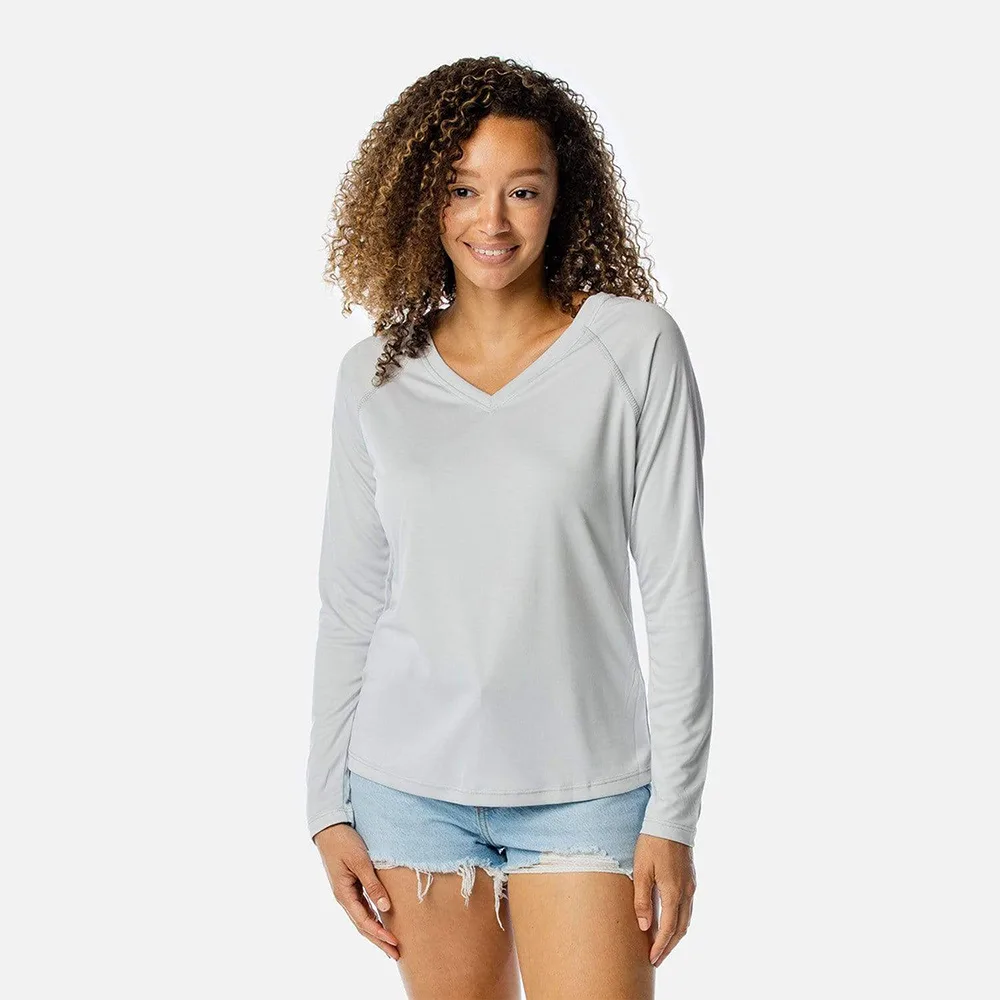 Women's Solar Long Sleeve V Neck Shirt