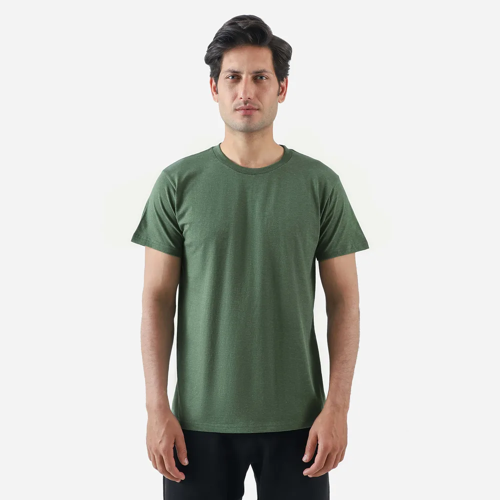 Premium Heather Short Sleeve Crew Neck Tee